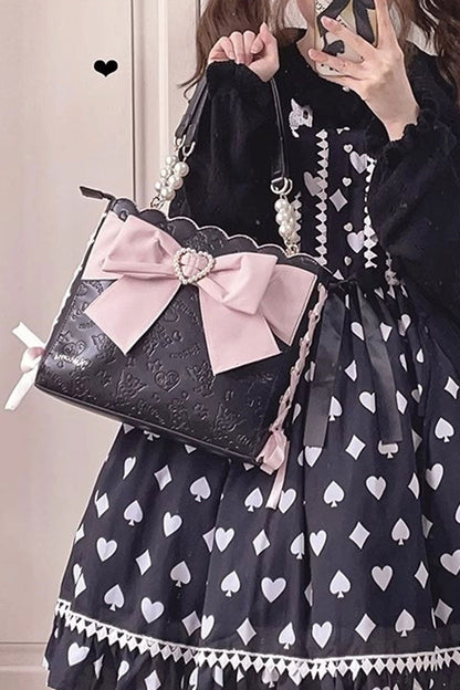 Bowknot Pearl Sweet Shoulder Bag K19667