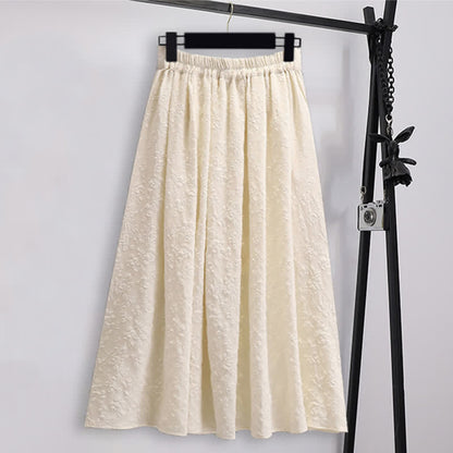 Hanfu Jacquard Buckle Shirt Pleated Skirt