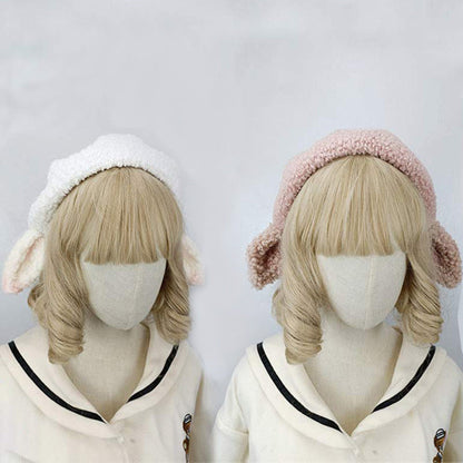 Cute Sheep Ears Woolen Lolita Beret