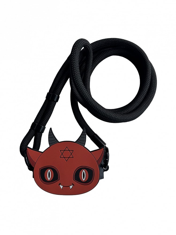 Strap Phone Back Red With Mobile Devil Crossbody Clip Gothic