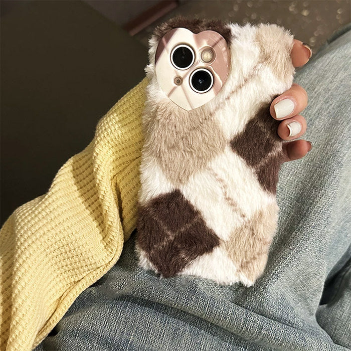 Argyle Fuzzy iPhone Case