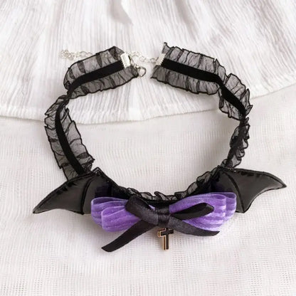 Batty Kitty Purple and Black Accessories ON1516 spreepickyshop