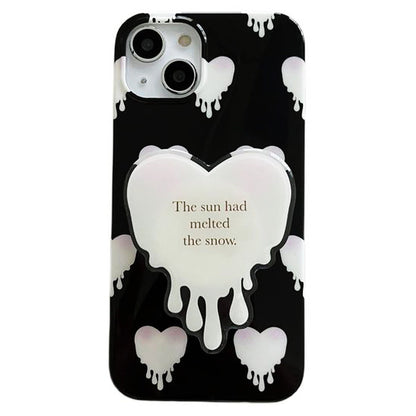 Black and White Heart iPhone Case