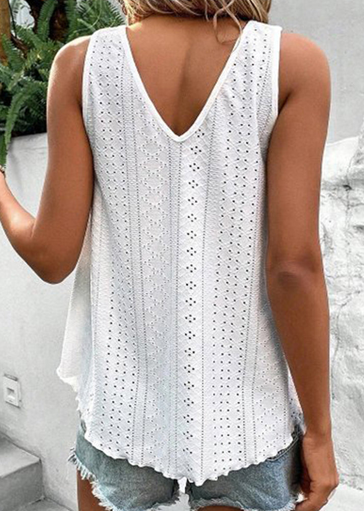 Tanks Summer Hollow Patchwork Out Boho Green