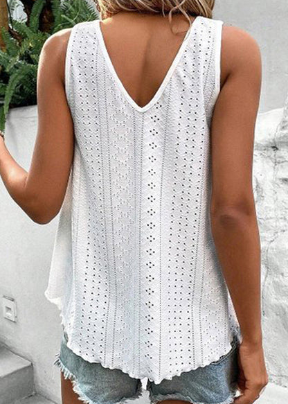 Tanks Summer Hollow Patchwork Out Boho Green