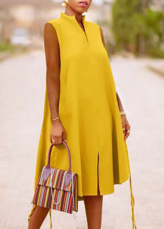 Maxi Boho Collar Green Dresses Stand Summer Print