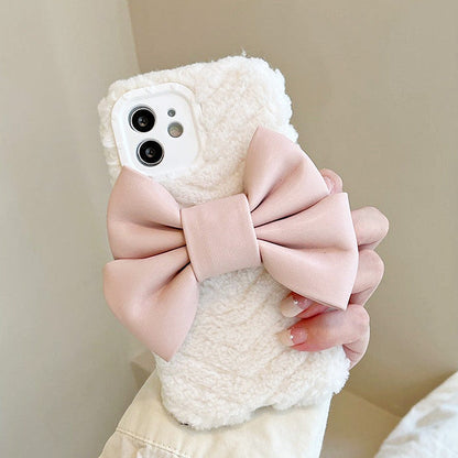 Sweet Bow Fluffy iPhone Case