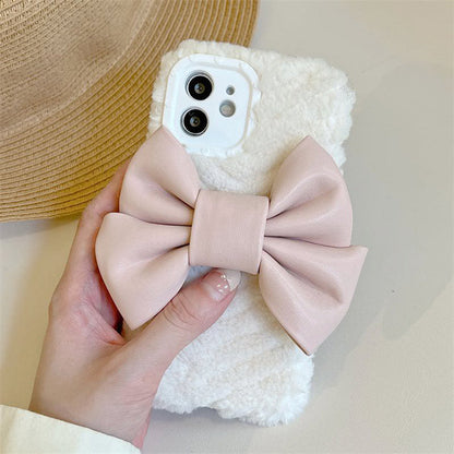 Sweet Bow Fluffy iPhone Case