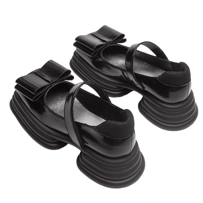 Bow Black Mary Janes