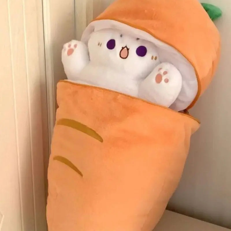 Carrot Kitty Plush Doll