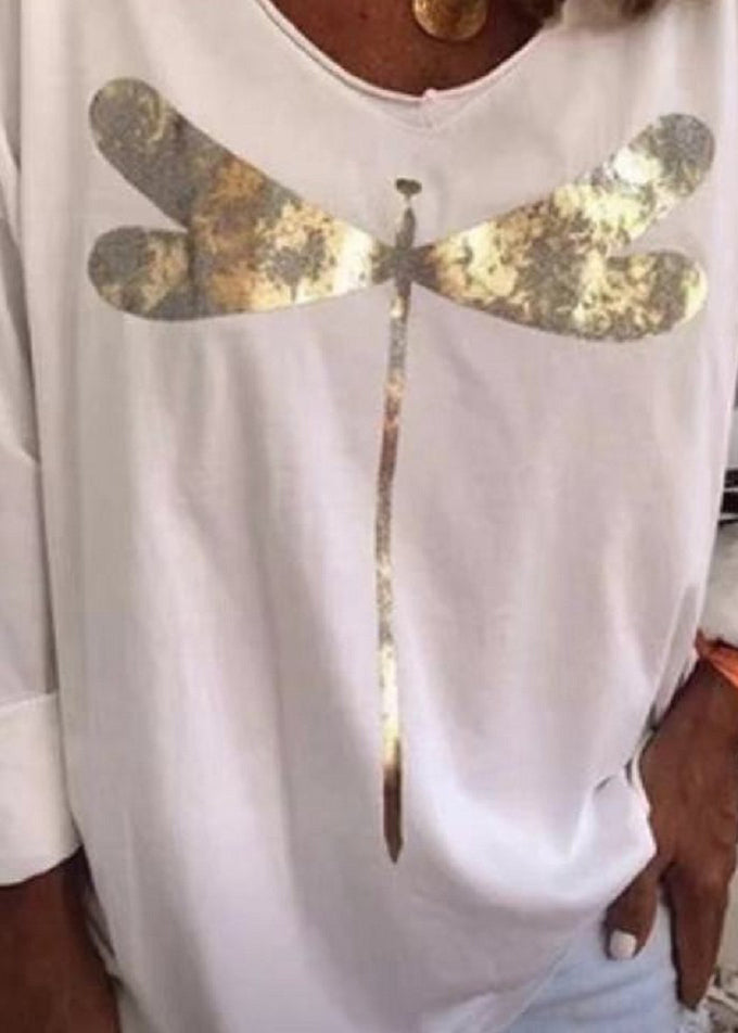 Long O Neck Black Print Cotton Sweatshirts Sleeve Casual