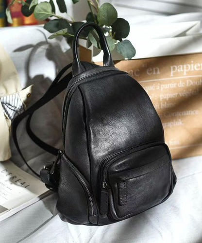 Orange Handbag Capacity Backpack Leather Large Tote Casual