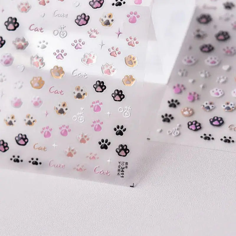 Cat Paw Nail Stickers