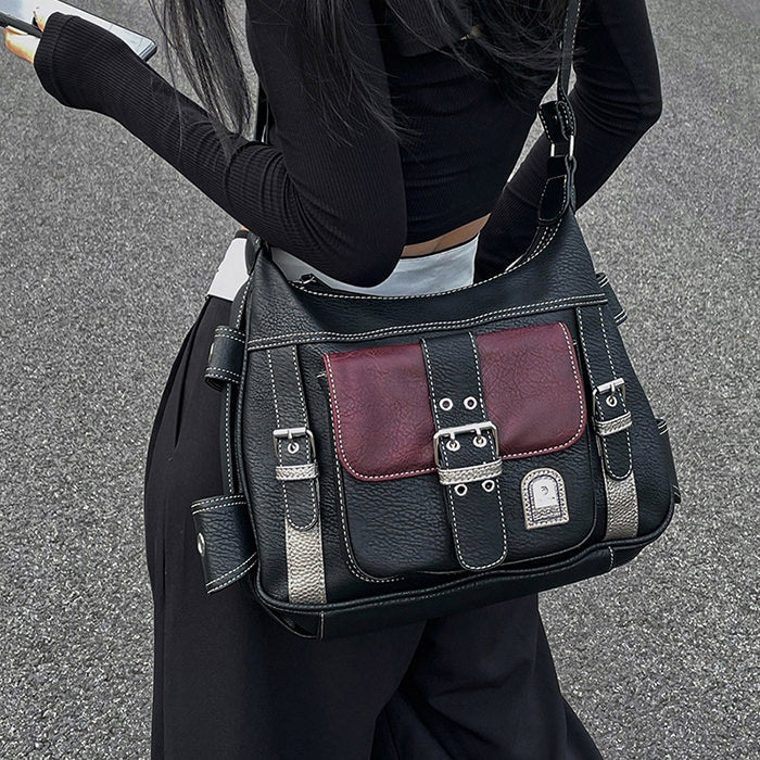 Black Check Shoulder Bag