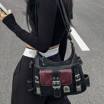 Black Check Shoulder Bag