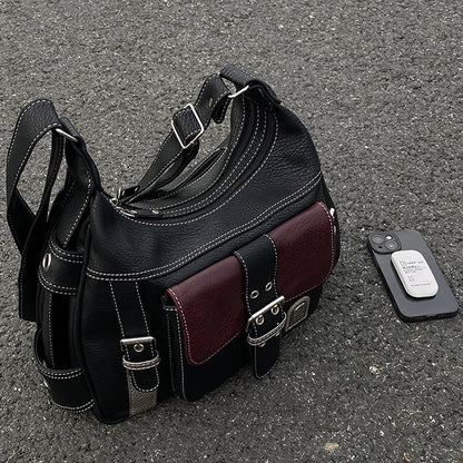 Black Check Shoulder Bag