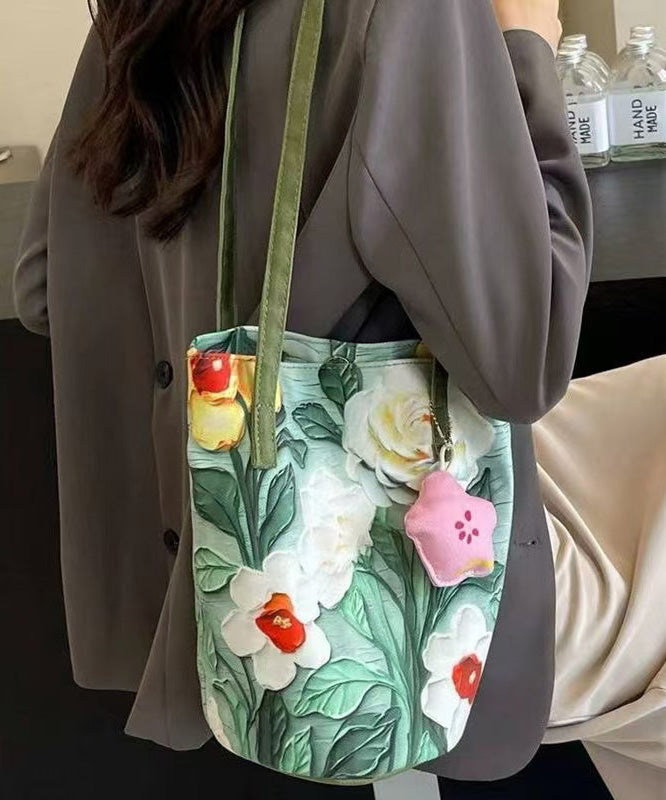 Paitings Chic Bucket Large Grass Green Capacity Bag