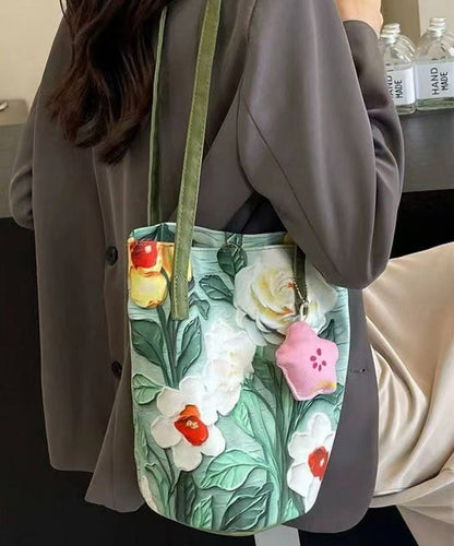 Paitings Chic Bucket Large Grass Green Capacity Bag