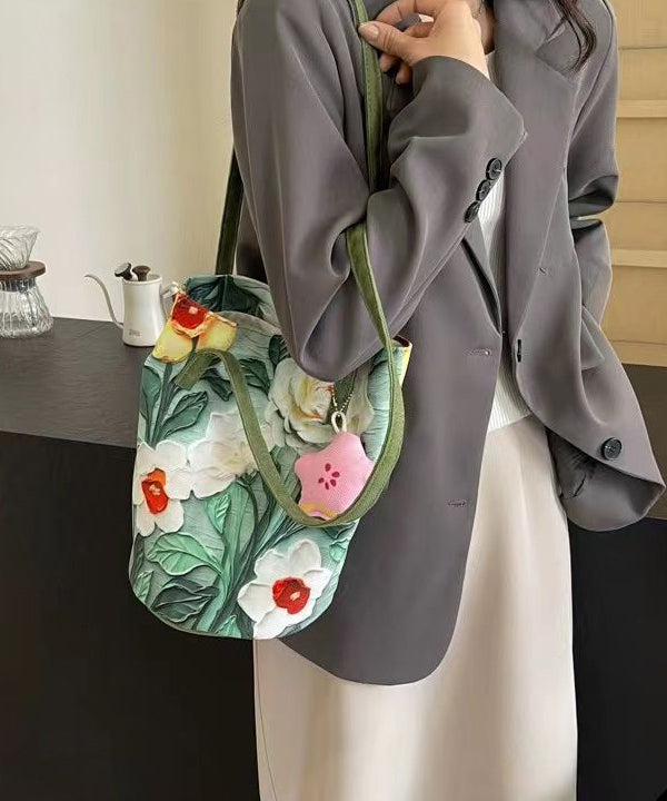 Paitings Chic Bucket Large Grass Green Capacity Bag