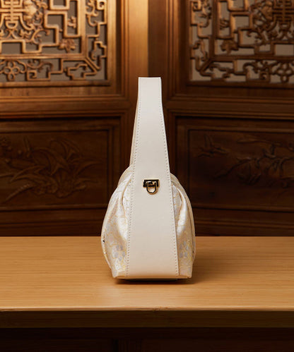 Jacquard Style Beige Bag Chinese Tote Versatile