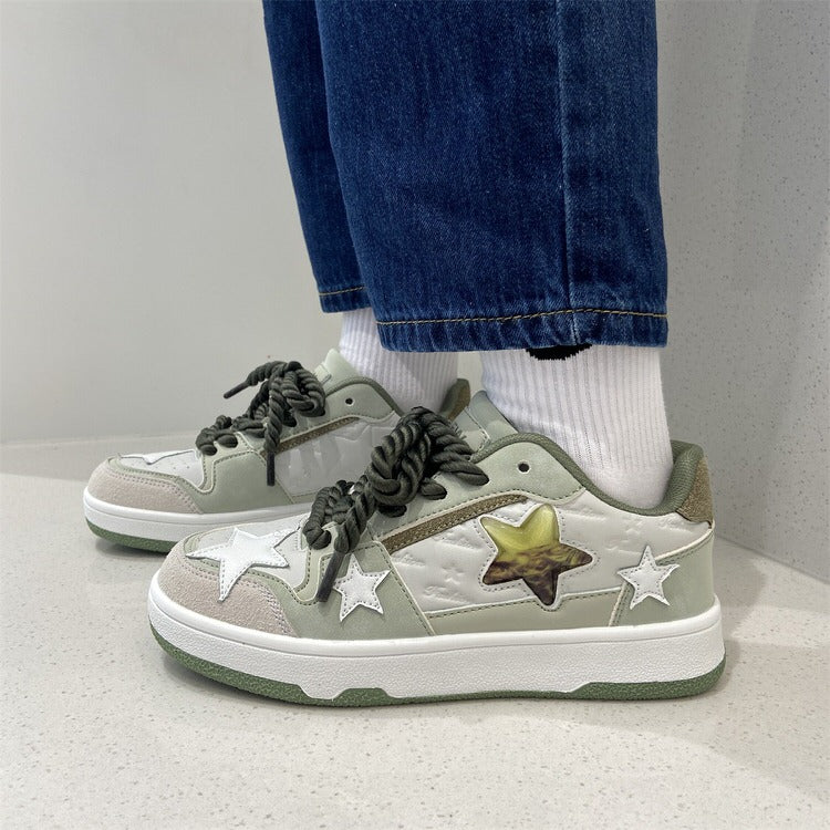 Grey Clear Star Sneakers