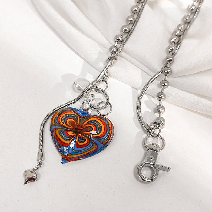 Colorful Heart Necklace