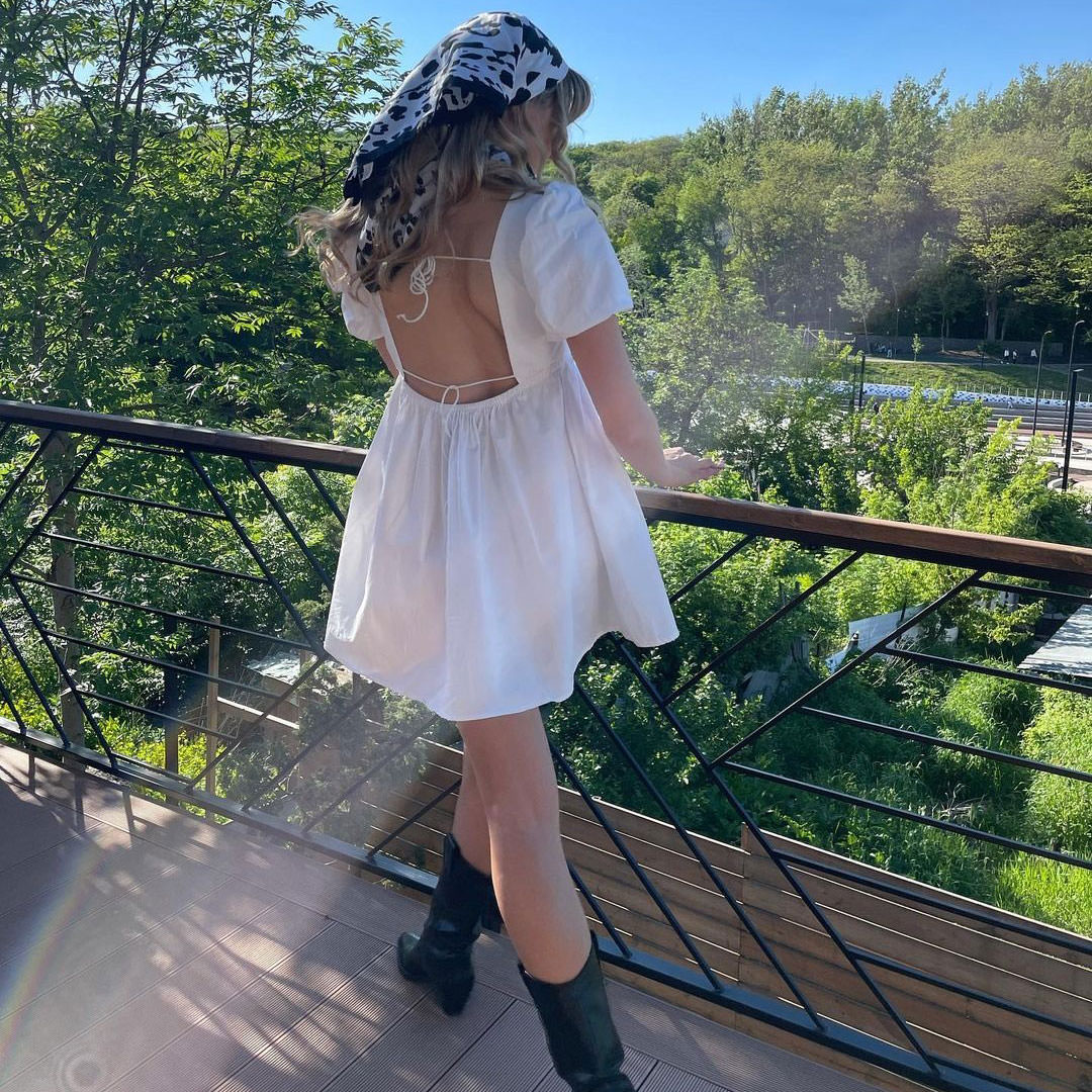 Schickes weißes Minikleid