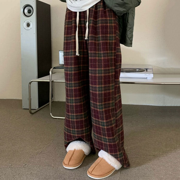 Cozy Vintage Plaid Pants