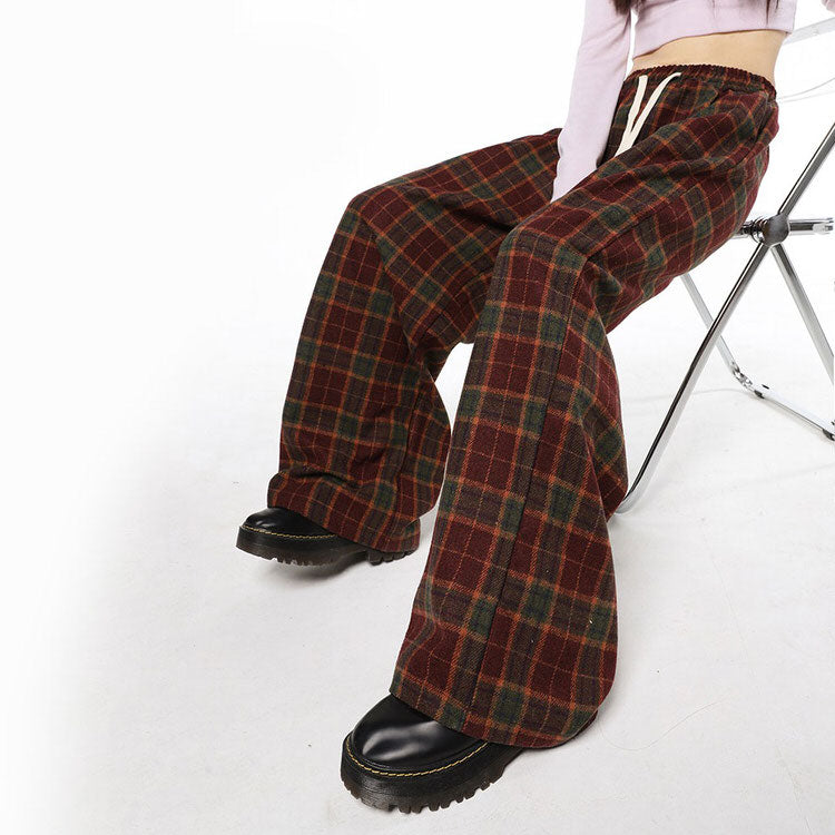 Cozy Vintage Plaid Pants