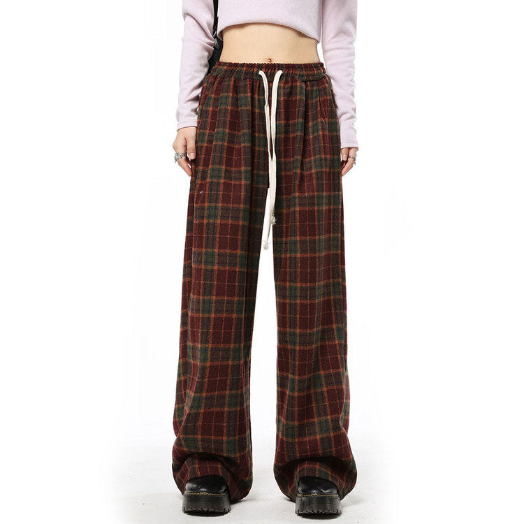 Casual Plaid Pants