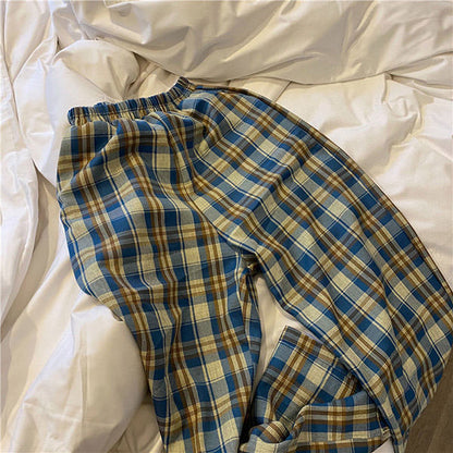 Vintage Plaid Trousers