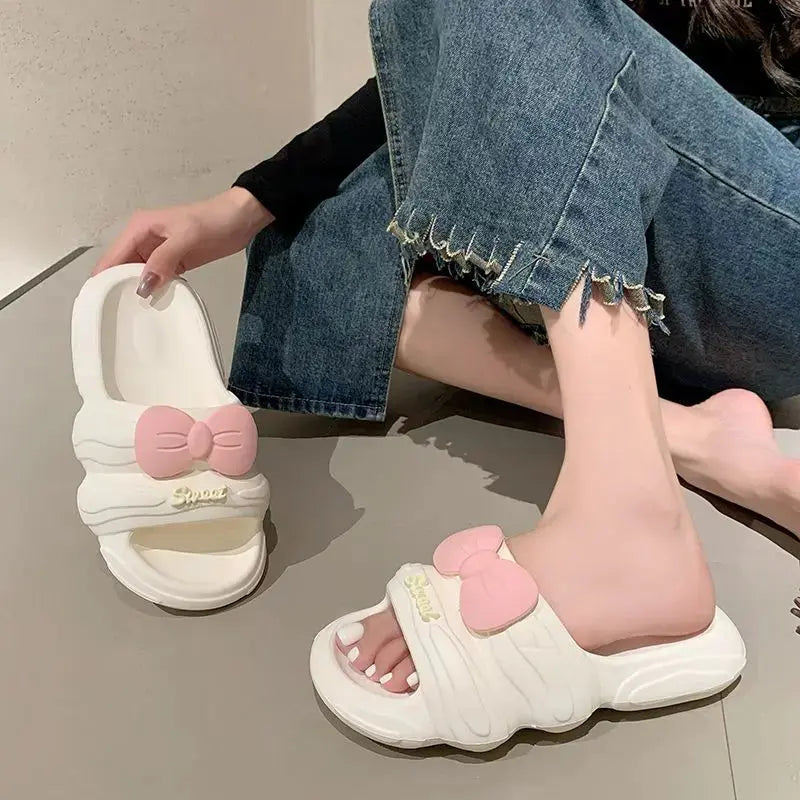 Cute Bow Slippers