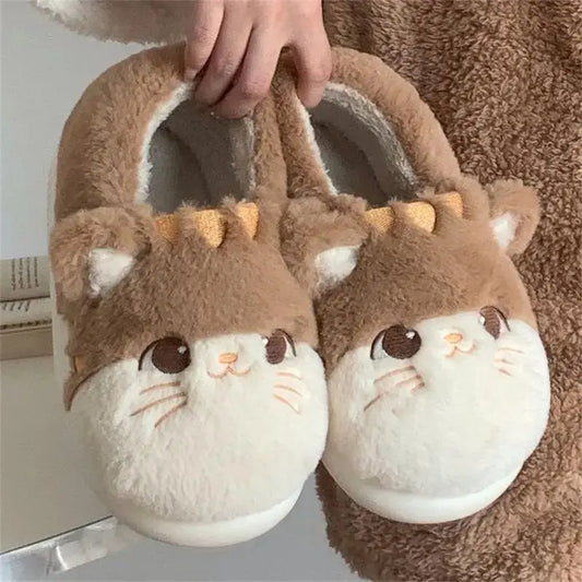 Cute Cat Cotton Slippers