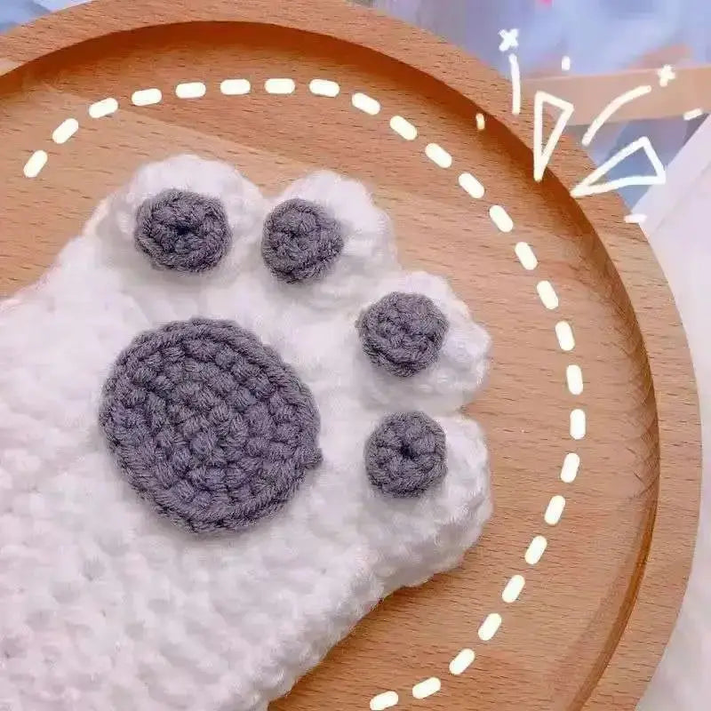 DIY Knitted Cat Paw Gloves