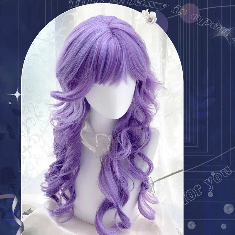 Danna Curly Purple Wig ON1508 spreepickyshop