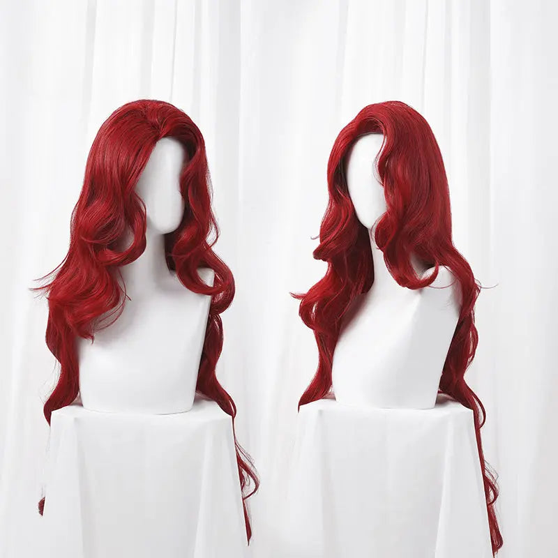 Elegant Princess Bloddy Red Curly Wig ON1185 spreepickyshop