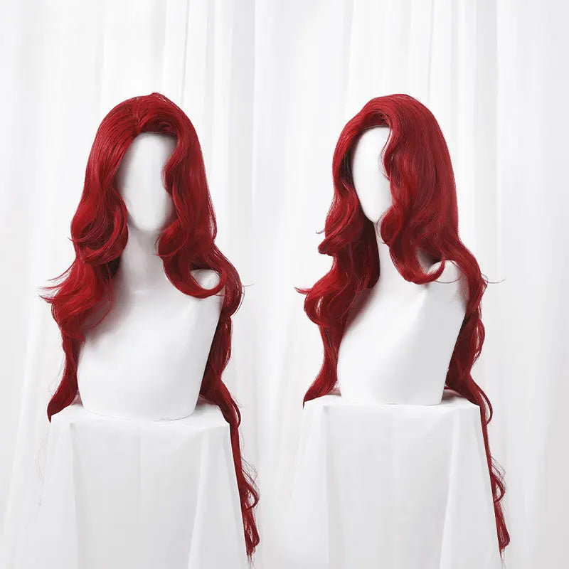 Elegant Princess Bloddy Red Curly Wig ON1185 spreepickyshop