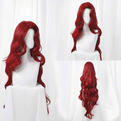 Elegant Princess Bloddy Red Curly Wig ON1185 spreepickyshop