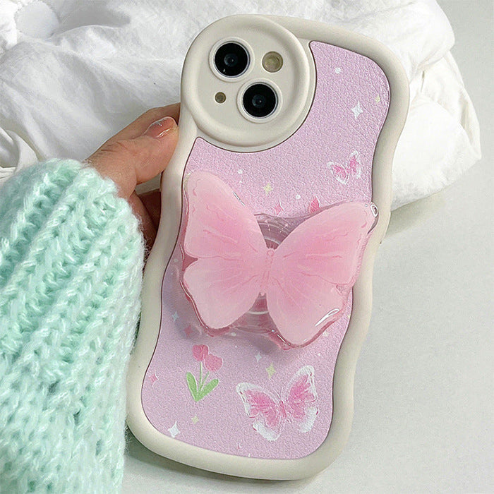 Pink Butterfly iPhone Case