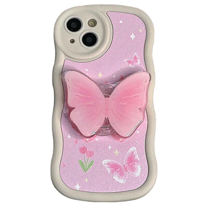 Pink Butterfly iPhone Case