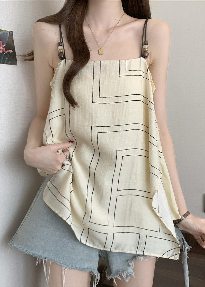 Top Fashion Strap Black Spaghetti Summer Cotton