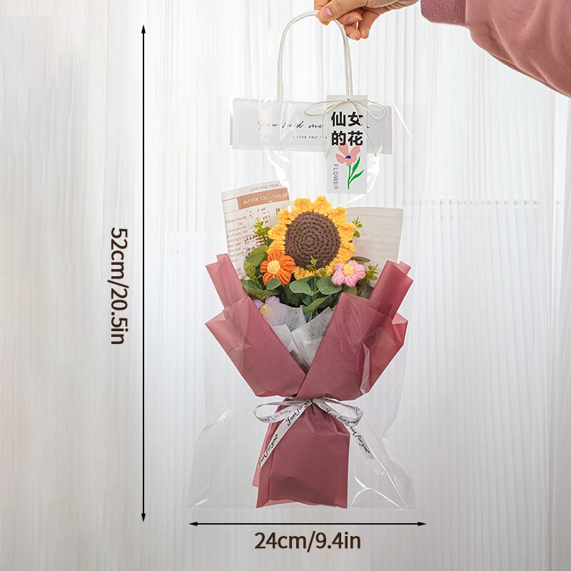 Wholesale PH PandaHall 20pcs Flower Sleeves Bag Kraft Paper Floral Gift Bags  Long Handle Flower Display Bag for Bouquet Wrapping Wedding Party Home  Decor Small Business - Pandahall.com