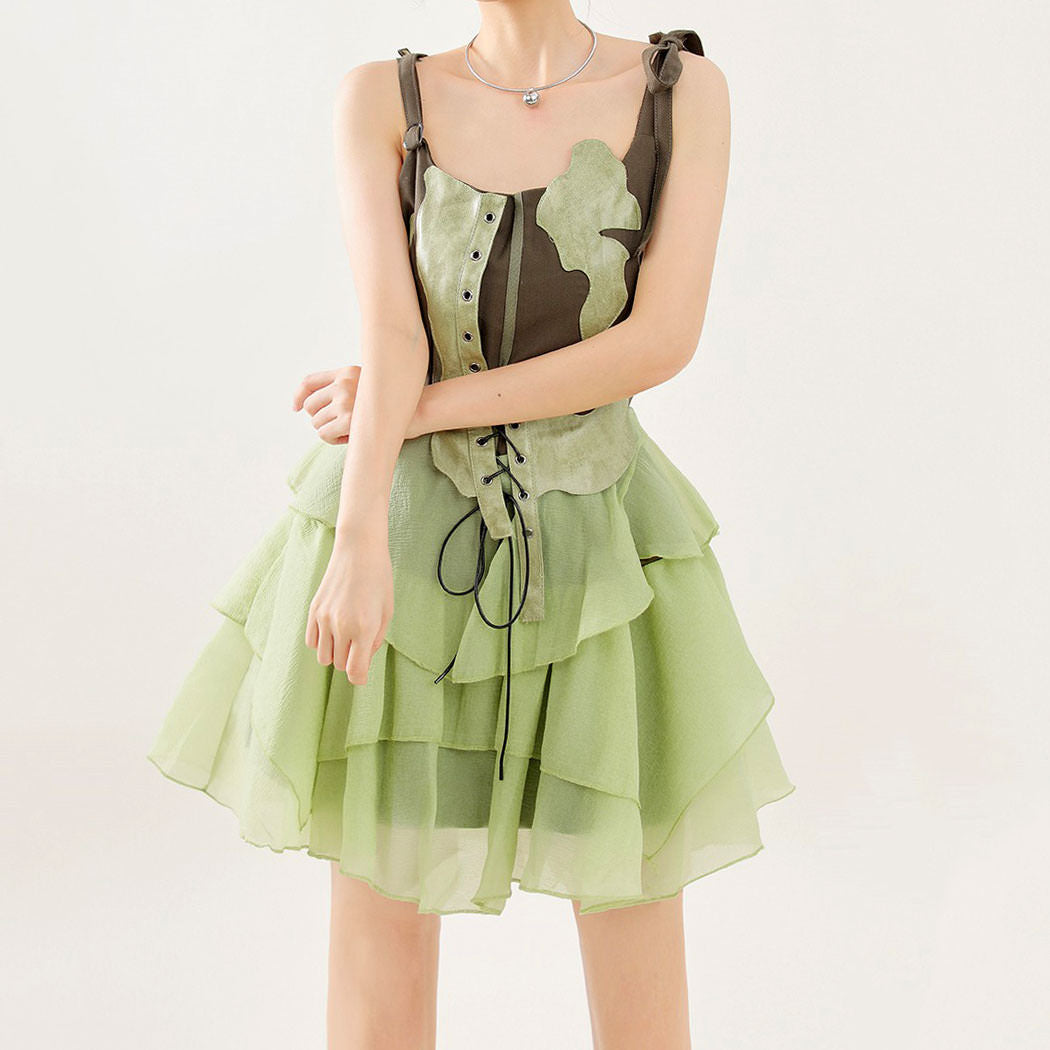 Green Fairy Mini Dress Wonderland Case Green Fairy Mini Dress Wonderland Case