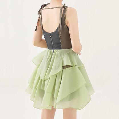 Green Fairy Mini Dress