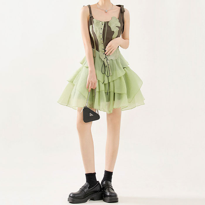 Green Fairy Mini Dress Wonderland Case Green Fairy Mini Dress Wonderland Case