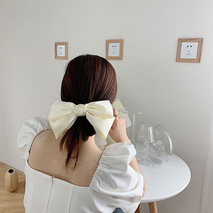 French Satin Hair Bow