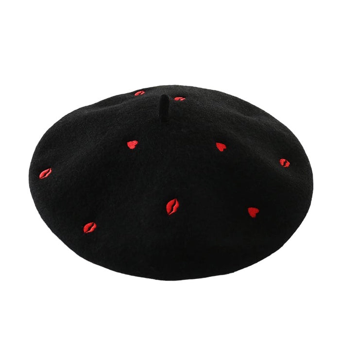 Heart Kiss Wool Beret