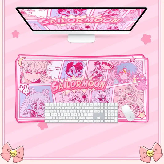 GG Sailor Moon Retro Pink Comic Mouse Pad ON1481 spreepickyshop
