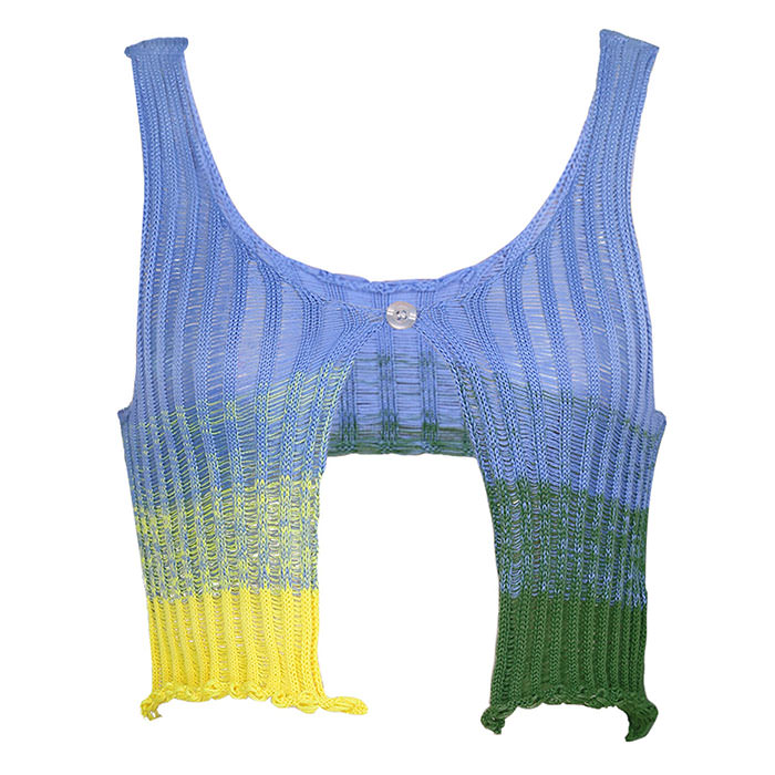 Gradient Colorful Crochet Top