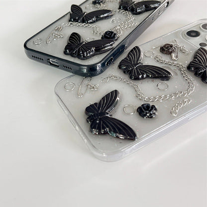 Butterfly with Chain iPhone Case